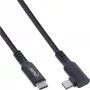 Cabo USB 3.2 Gen.1 InLine, Ficha USB Type-C/Ficha Angulada para VR, preto, 5m