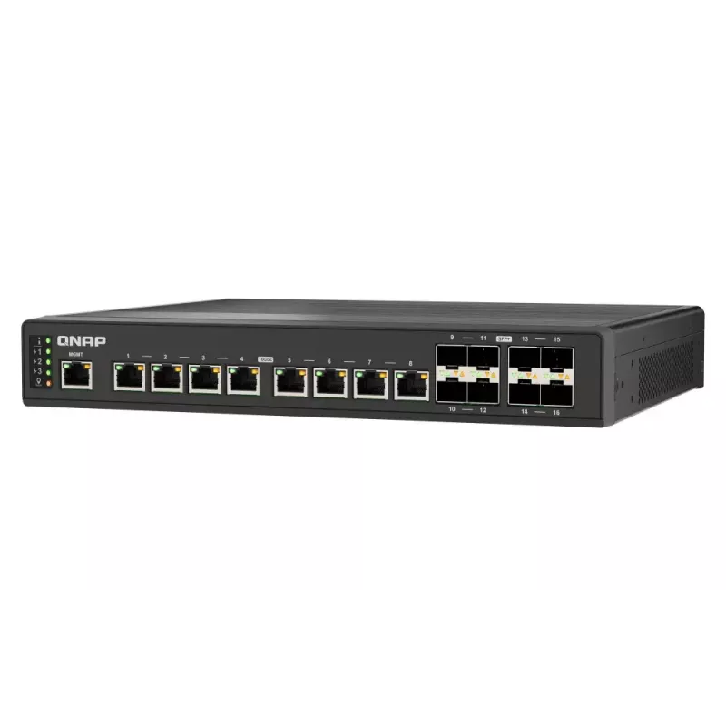 Switch de rede QNAP QSW-IM3216-8S8T gerido L2 10G Ethernet (100/1000/10000) preto