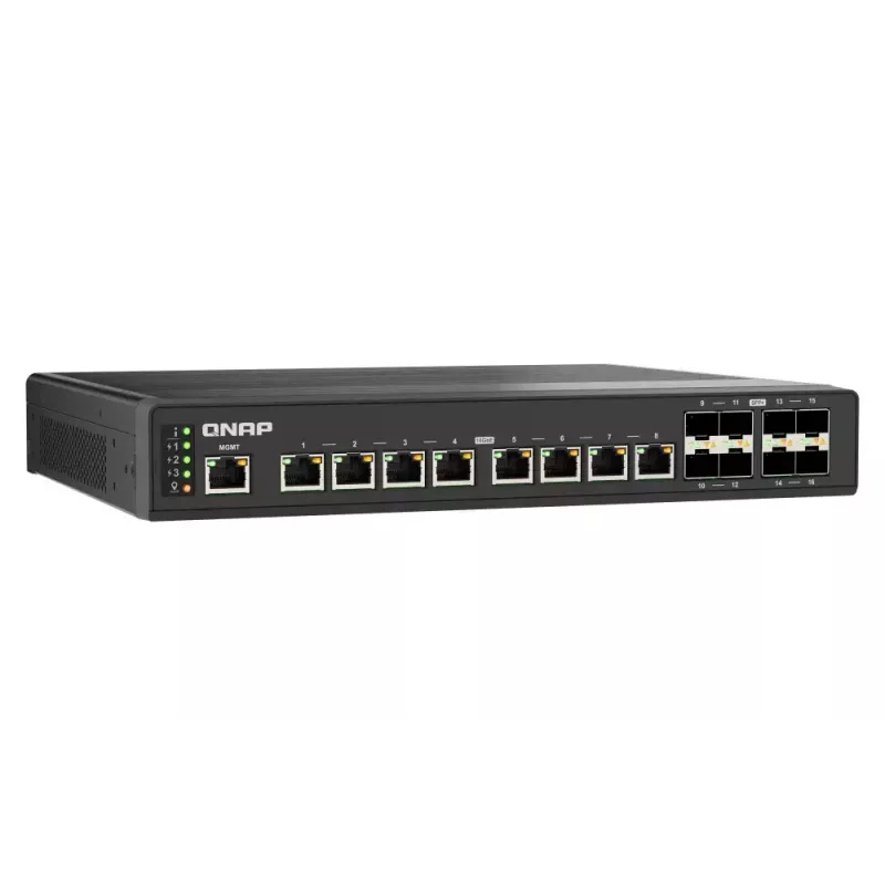 Switch de rede QNAP QSW-IM3216-8S8T gerido L2 10G Ethernet (100/1000/10000) preto