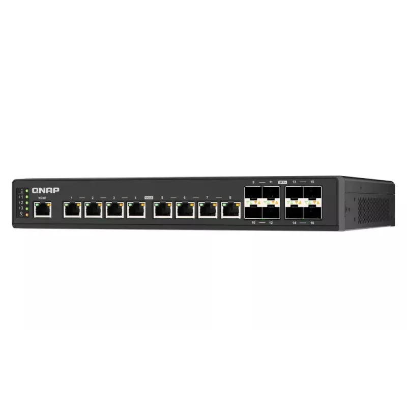 Switch de rede QNAP QSW-IM3216-8S8T gerido L2 10G Ethernet (100/1000/10000) preto