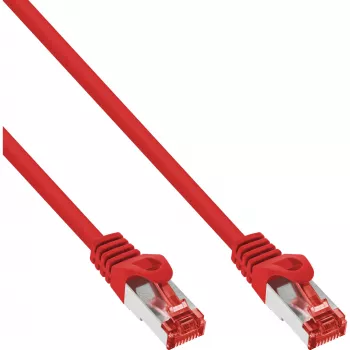 Cabo de rede InLine B-76411R vermelho 1 m Cat6 S/FTP (S-STP)