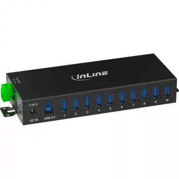 Hub de interface InLine 35396C USB 3.2 Gen 1 (3.1 Gen 1) Type-B 5000 Mbit/s preto