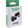Adaptador de cabo InLine 33446T USB Type-E Key A, 20 pinos USB 3.0 Header, 19 pinos preto