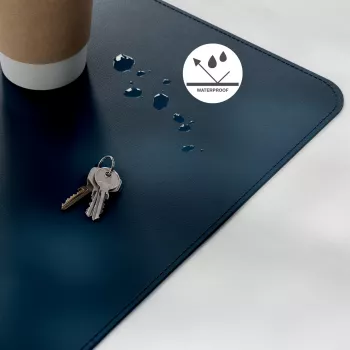 Tapete de secretária LEITZ Large Desk Mat, PVC, azul-escuro, 400 x 800 x 2 mm