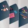 Tapete de secretária LEITZ Large Desk Mat, PVC, azul-escuro, 400 x 800 x 2 mm