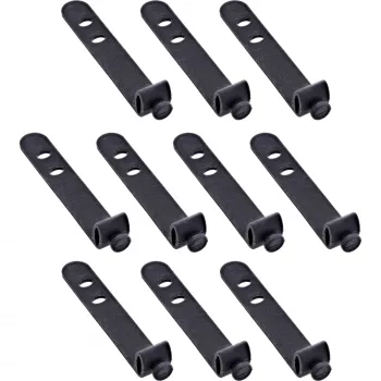 InLine 59972B abraçadeira de cabos abraçadeira para cabos de escada silicone preto 10 unid.