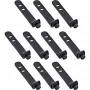 InLine 59972B abraçadeira de cabos abraçadeira para cabos de escada silicone preto 10 unid.