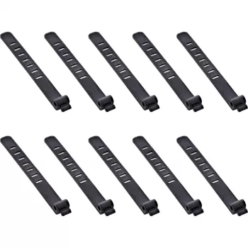 InLine 59972A abraçadeira de cabos abraçadeira para cabos de escada silicone preto 10 unid.