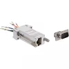 Adaptador InLine Sub-D 9 pinos macho RJ45 fêmea com revestimento metálico 68889M