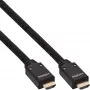 Cabo HDMI ativo InLine, HDMI High Speed com Ethernet, M/M, trança de nylon, 10m