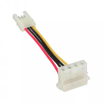 Adaptador de alimentação InLine interno fêmea Floppy / macho Molex 4 pinos 0,06 m