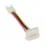 Adaptador de alimentação InLine interno fêmea Floppy / macho Molex 4 pinos 0,06 m