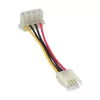 Adaptador de alimentação InLine interno fêmea Floppy / macho Molex 4 pinos 0,06 m