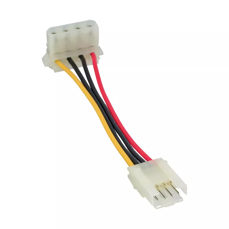 Adaptador de alimentação InLine interno fêmea Floppy / macho Molex 4 pinos 0,06 m