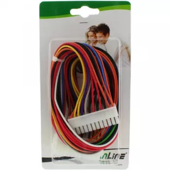 Cabo para placa-mãe InLine ATX 24 pinos macho / fêmea 0,45 m