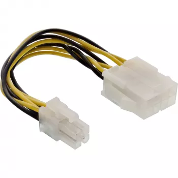 Adaptador de alimentação para placa-mãe InLine ATX 2.0/EPS 8 pinos / 12V ATX1.3 4 pinos 0,15m
