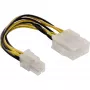 Adaptador de alimentação para placa-mãe InLine ATX 2.0/EPS 8 pinos / 12V ATX1.3 4 pinos 0,15m