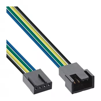 Extensão de cabo para ventoinha InLine 4 pinos Molex macho/fêmea 0,70m