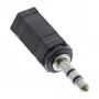 Adaptador de áudio fêmea jack 2,5 mm / macho jack 3,5 mm estéreo InLine 99309