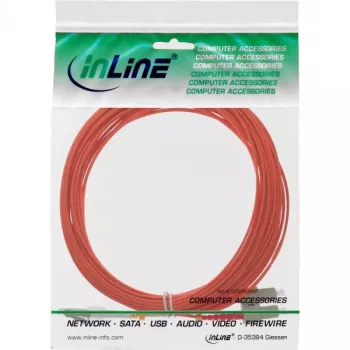 Cabo de fibra ótica duplex LC/SC InLine 88638 50/125µm OM2 25m