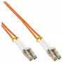 Cabo de fibra ótica duplex LC/LC InLine 88522 50/125µm OM2 5m