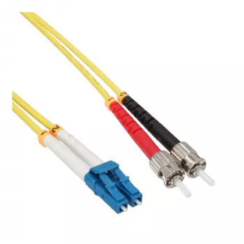 Cabo de fibra ótica duplex LC/ST InLine 9/125µm OS2 2m