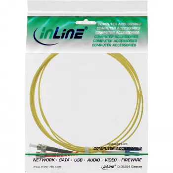 Cabo de fibra ótica duplex LC/ST InLine 9/125µm OS2 2m