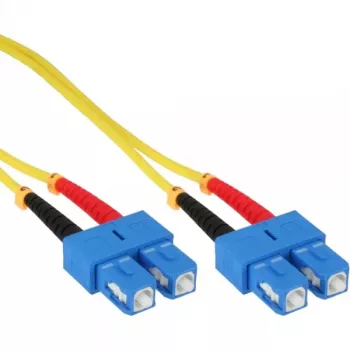 Cabo de fibra ótica duplex SC/SC InLine 9/125µm OS2 2m, 2 m, OS2, SC, SC