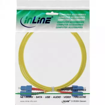 Cabo de fibra ótica duplex SC/SC InLine 9/125µm OS2 2m, 2 m, OS2, SC, SC