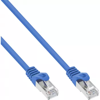 Cabo de rede SF/UTP Cat.5e InLine azul 10m