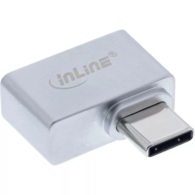 Leitor de impressões digitais USB-C InLine compatível com Windows Hello 21 mm x 22 mm x 9 mm