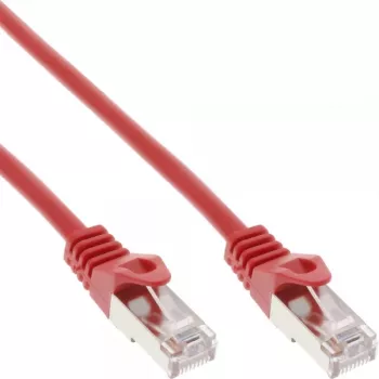 Cabo de rede F/UTP Cat.5e InLine vermelho 10m