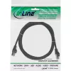 Cabo de rede F/UTP Cat.5e InLine preto 5 m