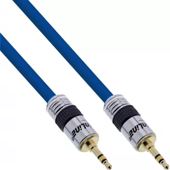 Cabo de áudio Premium InLine 3,5mm jack ficha/ficha 2m