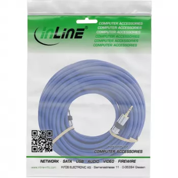 Cabo de áudio Premium InLine 3,5mm jack ficha/ficha 2m