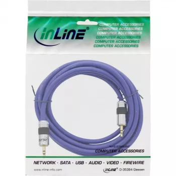 Cabo de áudio Premium InLine 3,5 mm jack ficha / ficha 7 m