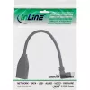 Cabo adaptador Micro USB OTG InLine ficha Micro-B curvada para conector fêmea USB A 0,1 m