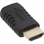 Adaptador HDMI InLine 17691G HDMI ficha / Mini HDMI conector fêmea dourado