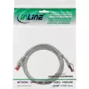 Cabo de rede S/FTP PiMF Cat.6 250MHz PVC cobre InLine cinzento 1,5m