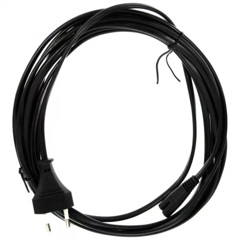 Cabo de alimentação InLine, ficha Euro / ficha Euro8, preto, 10 m