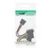 Cabo adaptador de alimentação SATA InLine macho para fêmea para 2x SATA + conector de alimentação Molex de 4 pinos