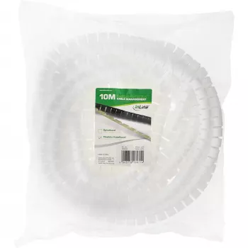 Canalete flexível para cabos InLine 10 m, branco, 15 mm