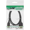 Cabo HDMI High Speed InLine com Ethernet, AM/CM, superfino, preto/dourado, 1,8 m