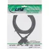 Cabo HDMI High Speed InLine com Ethernet, AM/DM, superfino, preto/dourado, 1,8 m