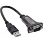 Cabo adaptador USB 2.0 para série InLine 33306I 0,25 m preto