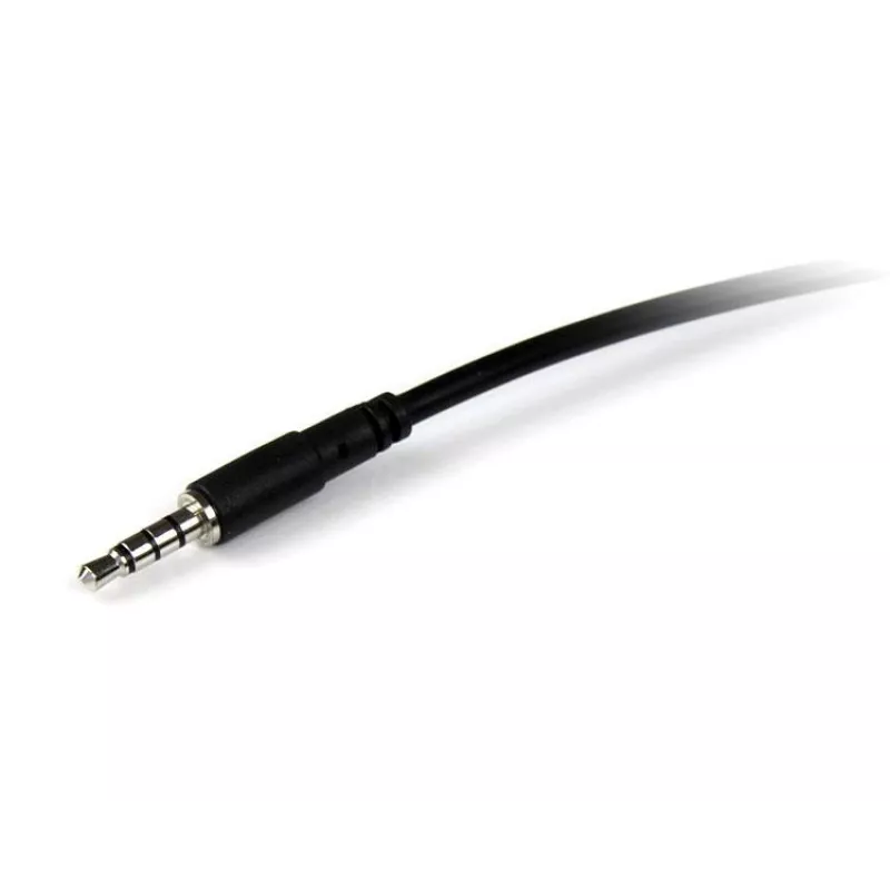 Cabo de extensão para headset StarTech.com 2 m 3,5 mm TRRS de 4 polos – macho/fêmea