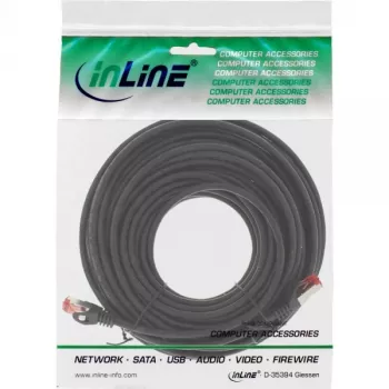 Cabo de rede S/FTP PiMF Cat.6 250MHz cobre isento de halogéneos preto 15 m InLine