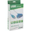 Cabo de impressora USB InLine 33397I 1,8 m ficha Type-A para conector fêmea DB25