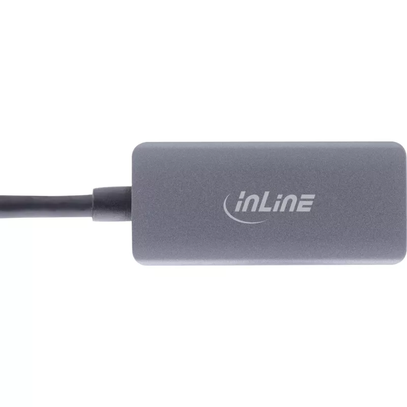 Cabo adaptador de rede USB 3.2 para 2.5G Ethernet InLine, USB-C para RJ45