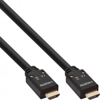 Cabo ativo HDMI InLine, HDMI High Speed com Ethernet, M/M, 25 m